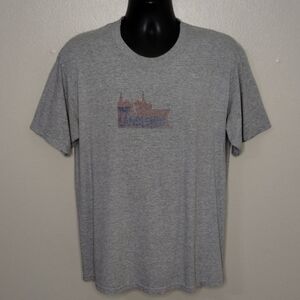 Vintage The Landlords Adult Large Band T-shirt Distressed Graphic Tee Gray RARE